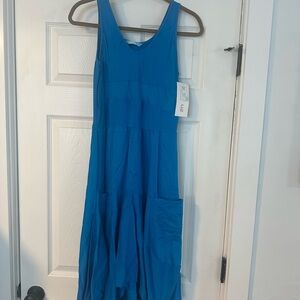 Blue Sleeveless Dress